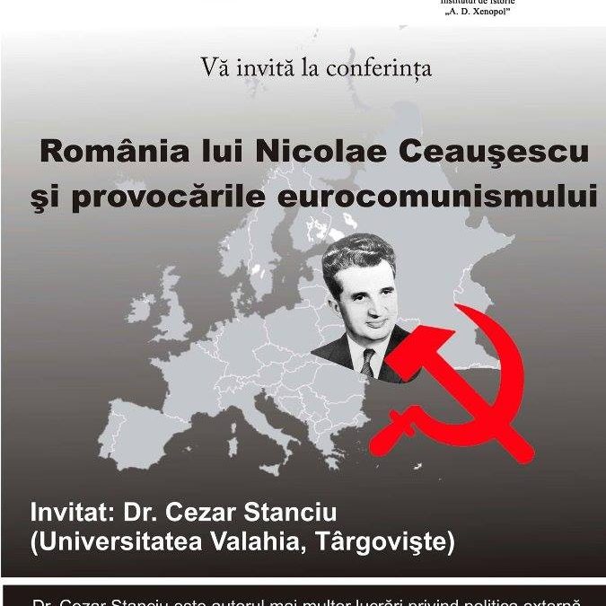 Conferință CIRI 21 aprilie 2016: Cezar Stanciu — România lui Nicolae Ceaușescu și provocările neocomunismului